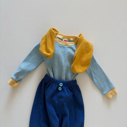 Toddler SP26 Stripe Long Sleeve Ribbed Top (1 - 6y) - 2 Colors - AT NOON STORE