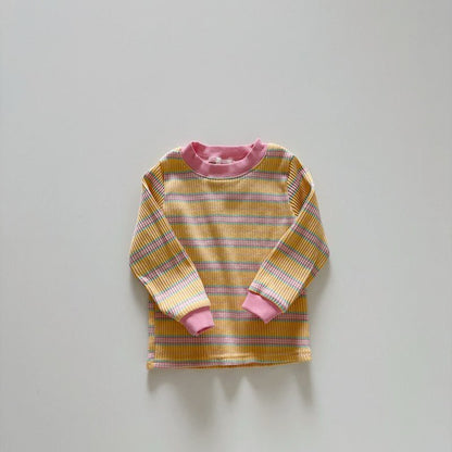 Toddler SP26 Stripe Long Sleeve Ribbed Top (1 - 6y) - 2 Colors - AT NOON STORE