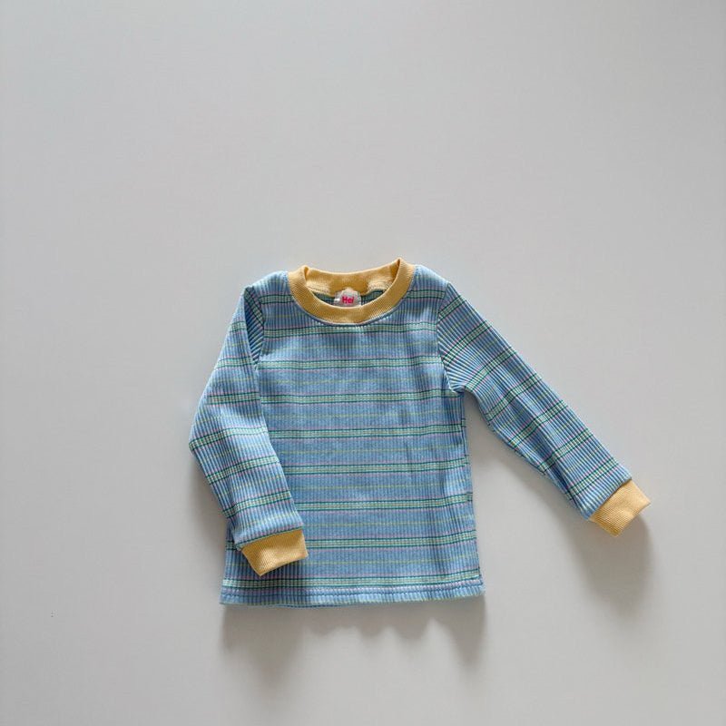 Toddler SP26 Stripe Long Sleeve Ribbed Top (1 - 6y) - 2 Colors - AT NOON STORE