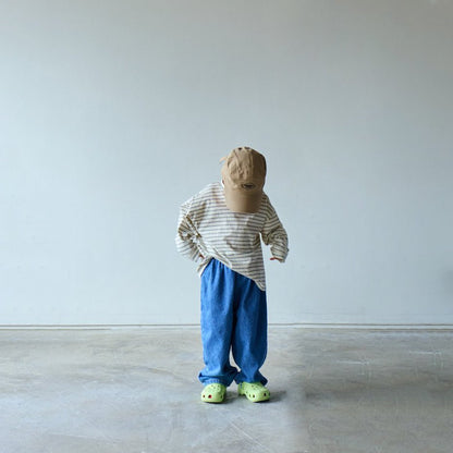 Toddler SP26 Stripe Long Sleeve Tee (10m - 6y) - 3 Colors - AT NOON STORE