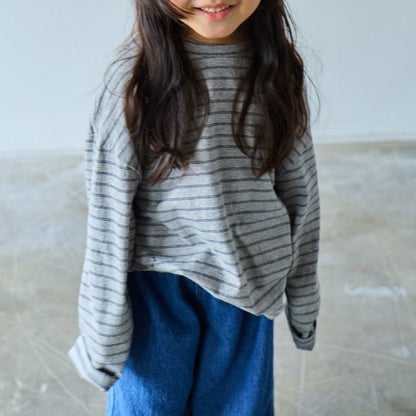 Toddler SP26 Stripe Long Sleeve Tee (10m - 6y) - 3 Colors - AT NOON STORE