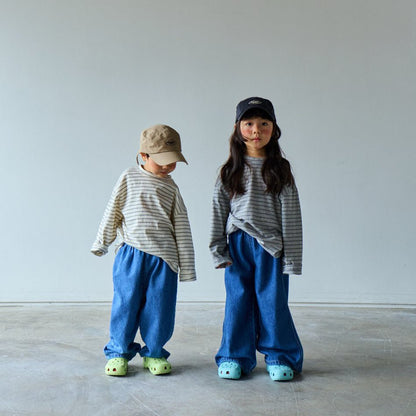 Toddler SP26 Stripe Long Sleeve Tee (10m - 6y) - 3 Colors - AT NOON STORE