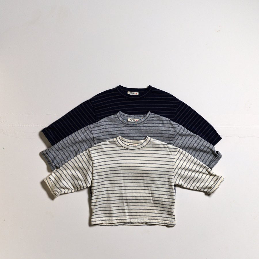 Toddler SP26 Stripe Long Sleeve Tee (10m - 6y) - 3 Colors - AT NOON STORE