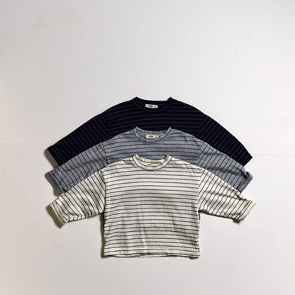Toddler SP26 Stripe Long Sleeve Tee (10m - 6y) - 3 Colors - AT NOON STORE