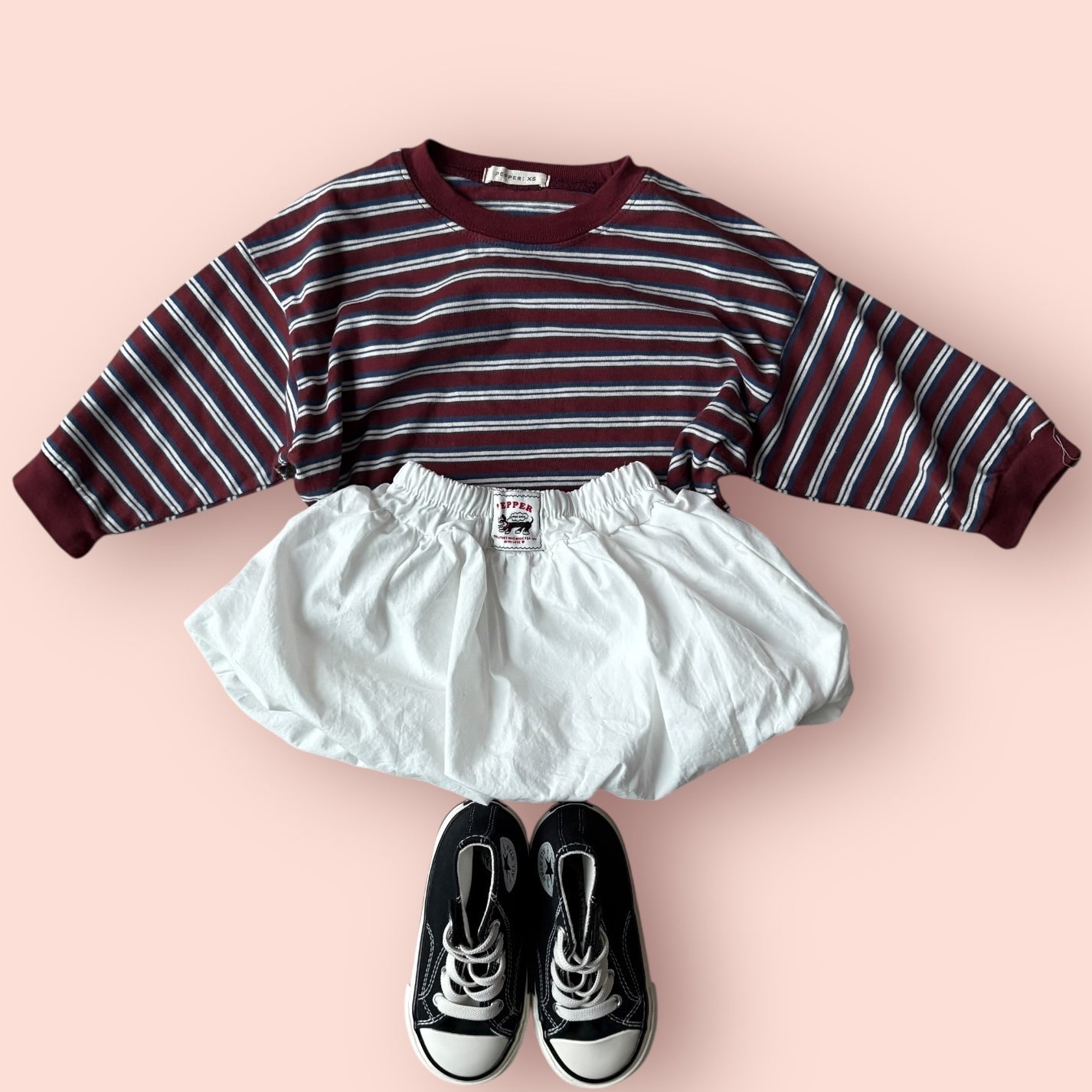 Toddler SP26 Stripe Long Sleeve Top (1 - 7y) - 2 Colors kids outfit