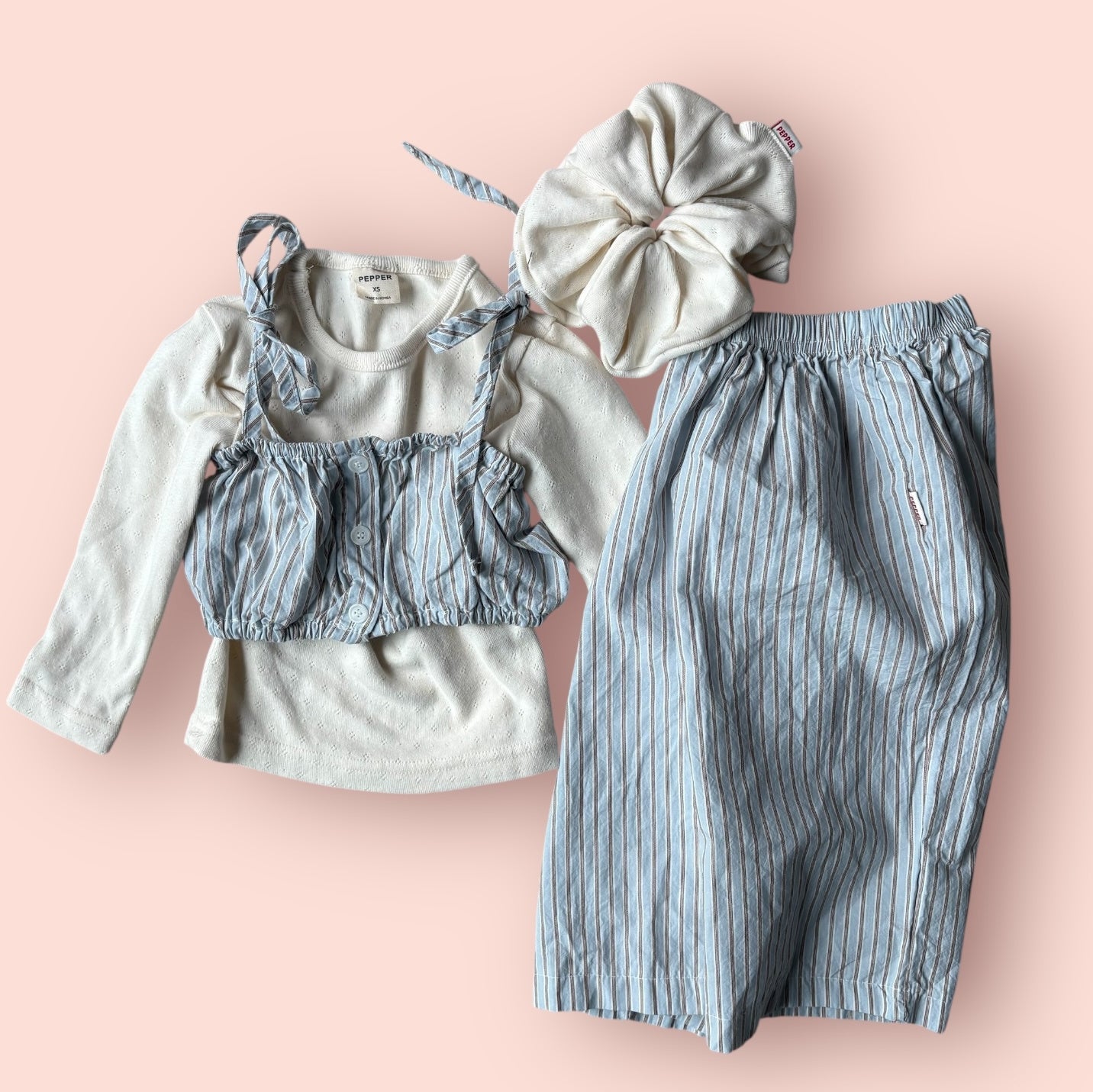 Toddler SP26 Stripe Pull - On Pants (1 - 7y) - 2 Colors kids outfit