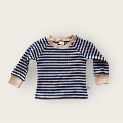 Toddler SP26 Stripe Ribbed Long Sleeve Top (2 - 7y) - 2 Colors - AT NOON STORE