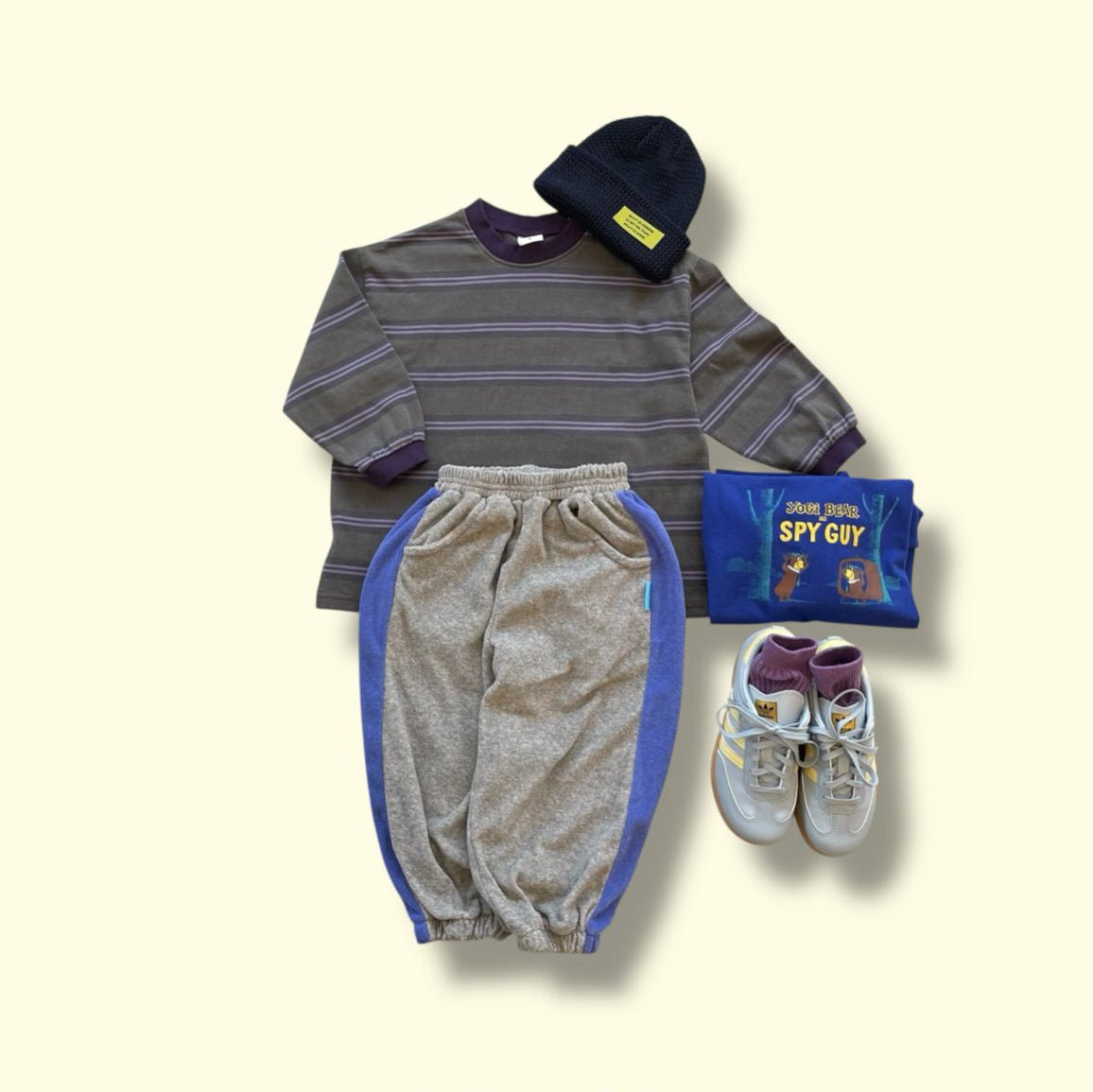 Toddler SP26 Terry Cloth Colorblock Jogger Pants (3 - 7y) - 2 Colors - AT NOON STORE