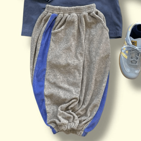 Toddler SP26 Terry Cloth Colorblock Jogger Pants (3 - 7y) - 2 Colors - AT NOON STORE