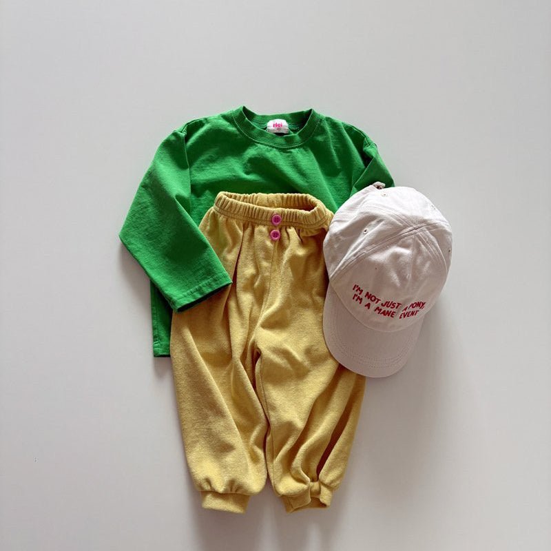 Toddler SP26 Terry Cloth Jogger Pants (1 - 6y) - 2 Colors - AT NOON STORE
