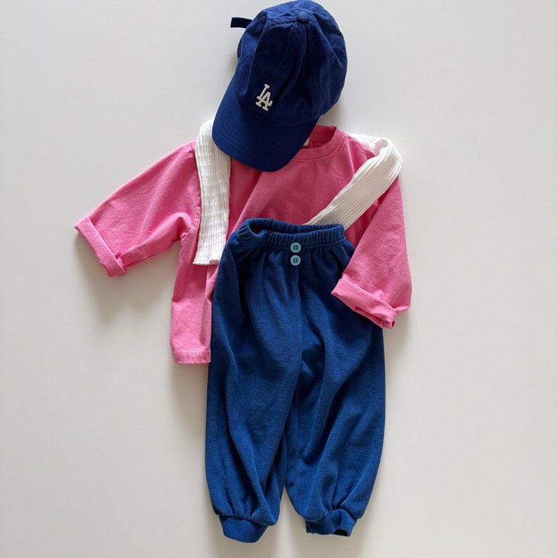 Toddler SP26 Terry Cloth Jogger Pants (1 - 6y) - 2 Colors - AT NOON STORE