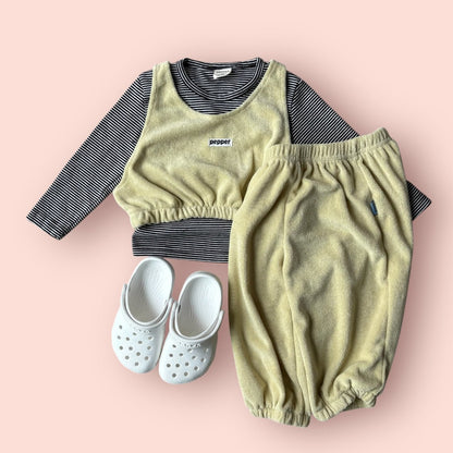 Toddler SP26 Terry Cloth Jogger Pants (1 - 7y) - 2 Colors kids outfit