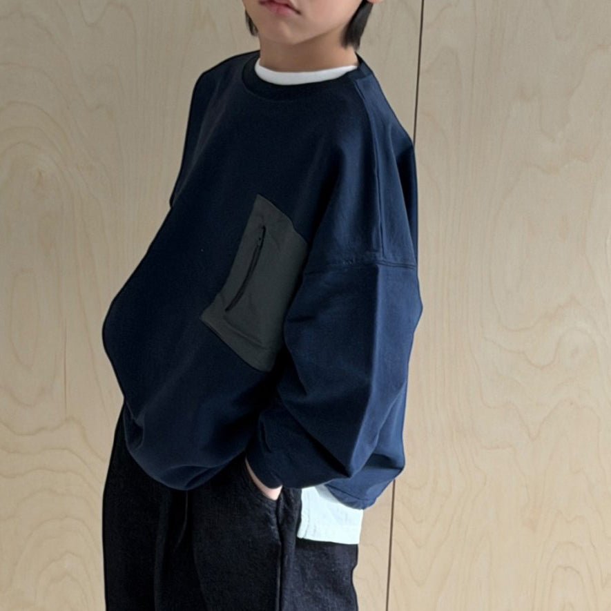 Toddler SP26 Zip Pocket Long Sleeve Sweatshirt (3 - 7y) - 2 Colors - AT NOON STORE