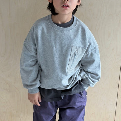 Toddler SP26 Zip Pocket Long Sleeve Sweatshirt (3 - 7y) - 2 Colors - AT NOON STORE
