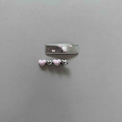 Toddler SS25 Heart Hair Clip Set (2PK ) - 2 Colors kids outfit