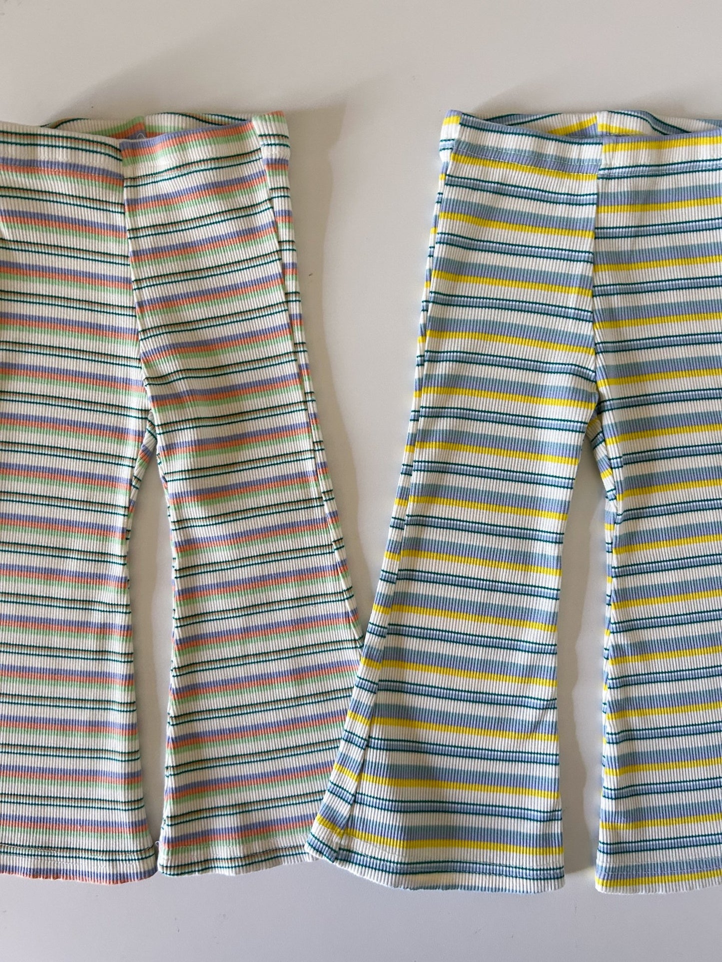 Toddler SS25 Multi Color Stripe Ribbed Pants (1 - 8y) - 2 Colors kids outfit