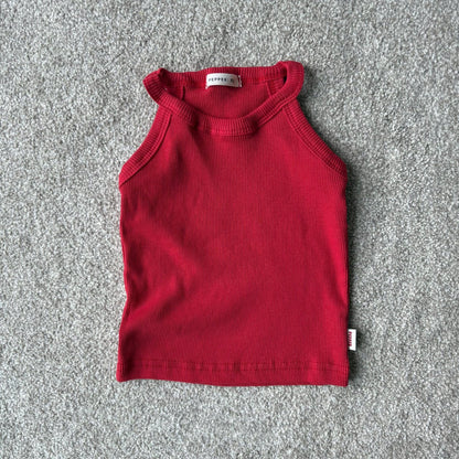 Toddler SS25 Ribbed Halter Neck Sleeveless Top (1 - 7y) - 3 Colors kids outfit