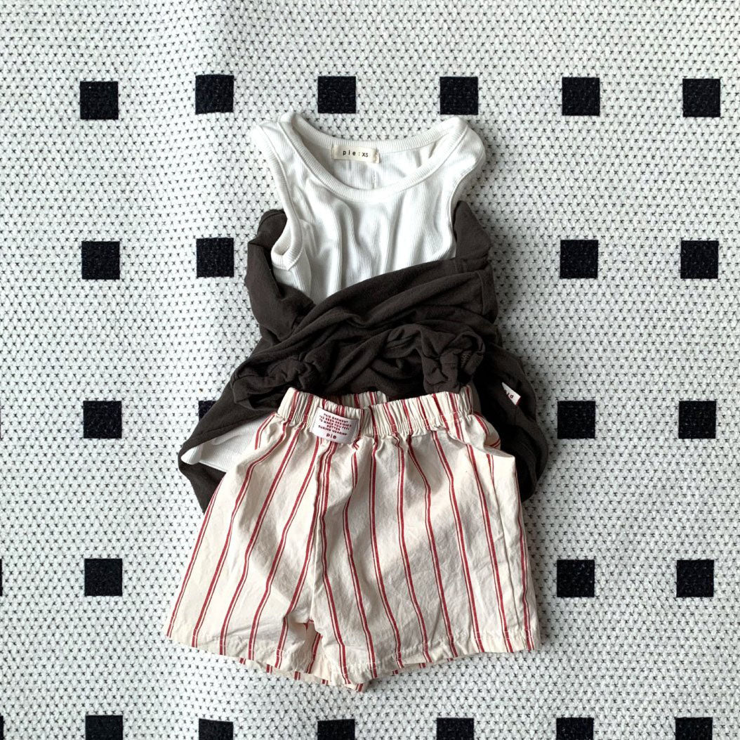 Toddler SS25 Sleeveless Ribbed Tank Top (1 - 7y) - 3 Colors kids outfit
