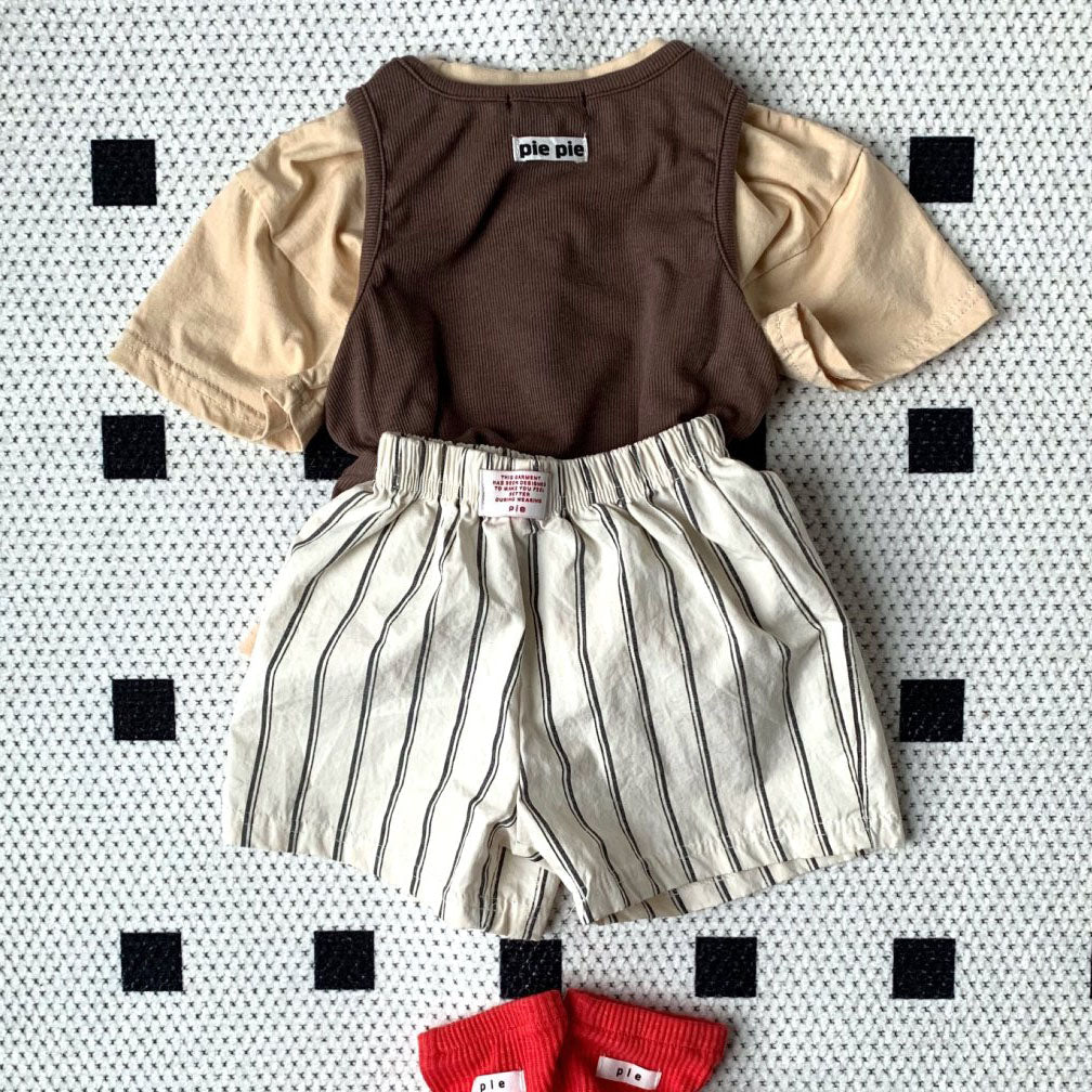 Toddler SS25 Sleeveless Ribbed Tank Top (1 - 7y) - 3 Colors kids outfit