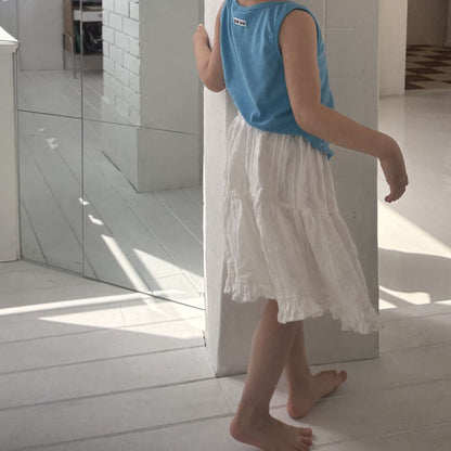 Toddler SS25 Sleeveless Ribbed Tank Top (1 - 7y) - 3 Colors kids outfit