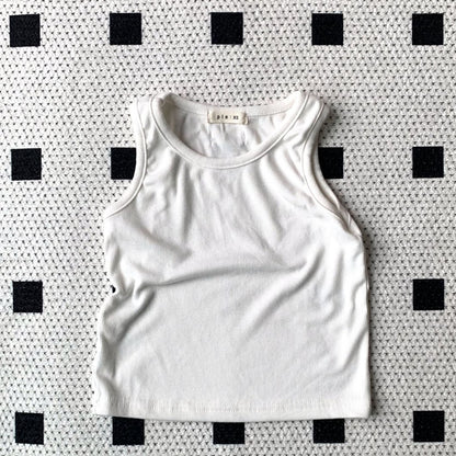 Toddler SS25 Sleeveless Ribbed Tank Top (1 - 7y) - 3 Colors kids outfit