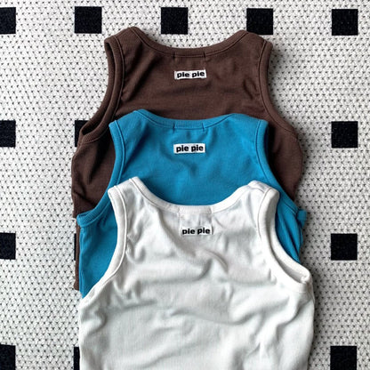 Toddler SS25 Sleeveless Ribbed Tank Top (1 - 7y) - 3 Colors kids outfit