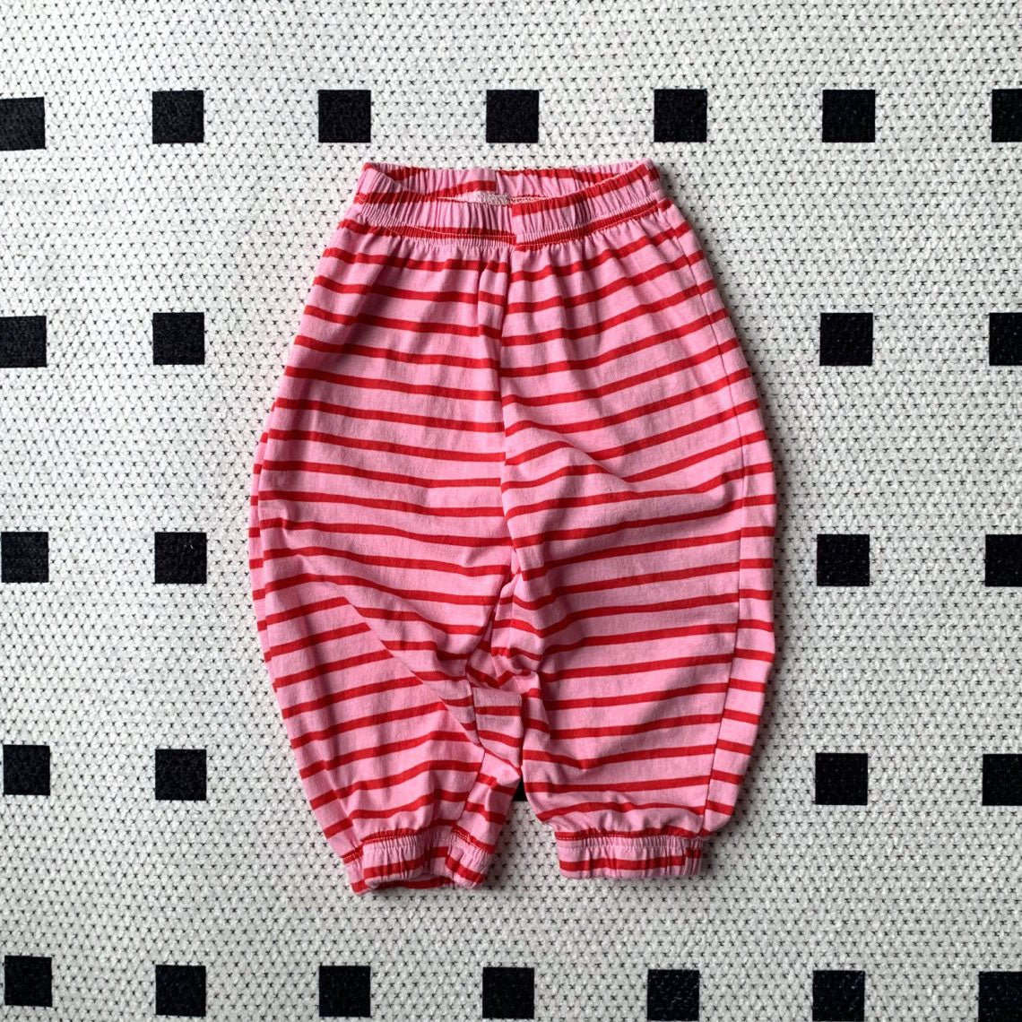 Toddler SS25 Stripe Jogger Pants (1 - 7y) - Pink kids outfit