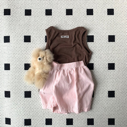 Toddler SS25 Stripe Pull - On Shorts (1 - 7y) - 2 Colors kids outfit