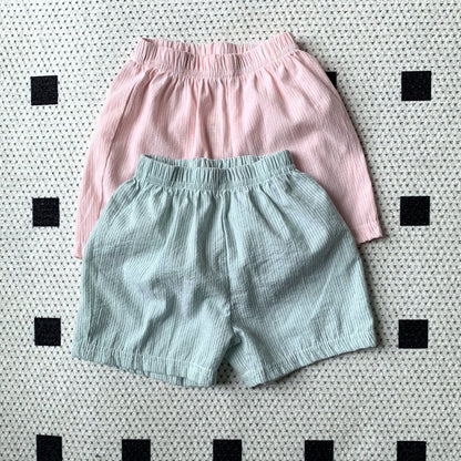 Toddler SS25 Stripe Pull - On Shorts (1 - 7y) - 2 Colors kids outfit