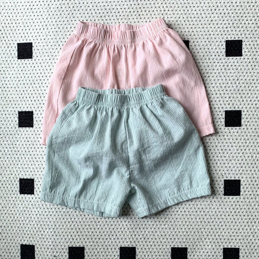 Toddler SS25 Stripe Pull - On Shorts (1 - 7y) - 2 Colors kids outfit