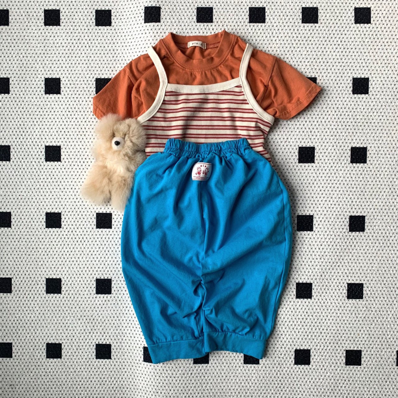 Toddler SS25 Stripe Ribbed Spaghetti Strap top (1 - 7y) - 2 Colors kids outfit