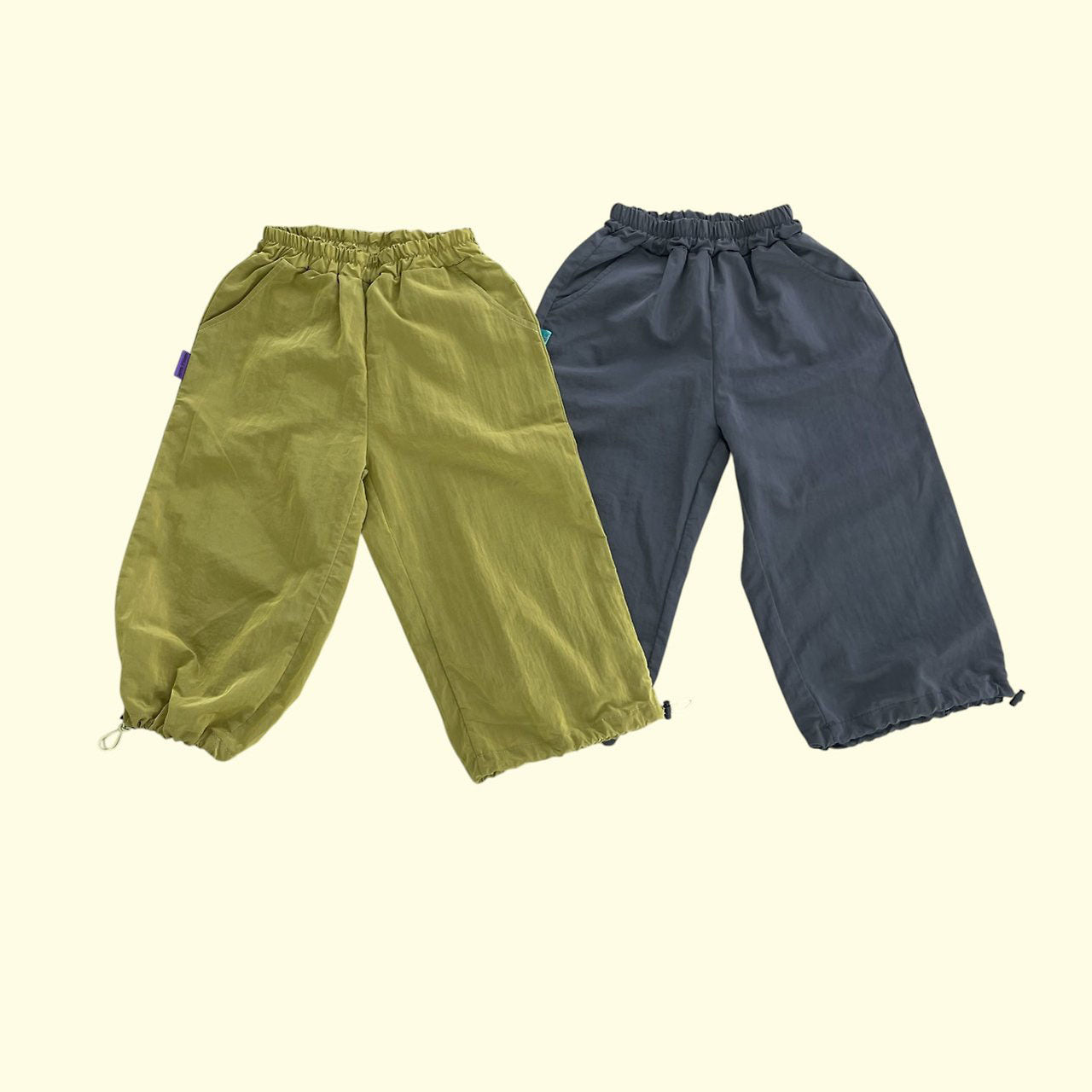 Toddler SS26 Adjustable Hem Jogger Pants (3 - 11y) - 2 Colors kids outfit