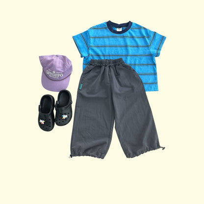 Toddler SS26 Adjustable Hem Jogger Pants (3 - 11y) - 2 Colors kids outfit