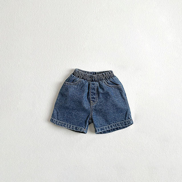 Toddler SS26 Basic Denim Shorts (2 - 10y) - 3 Colors - AT NOON STORE