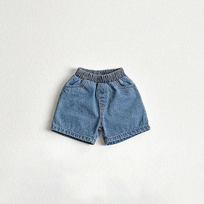 Toddler SS26 Basic Denim Shorts (2 - 10y) - 3 Colors - AT NOON STORE