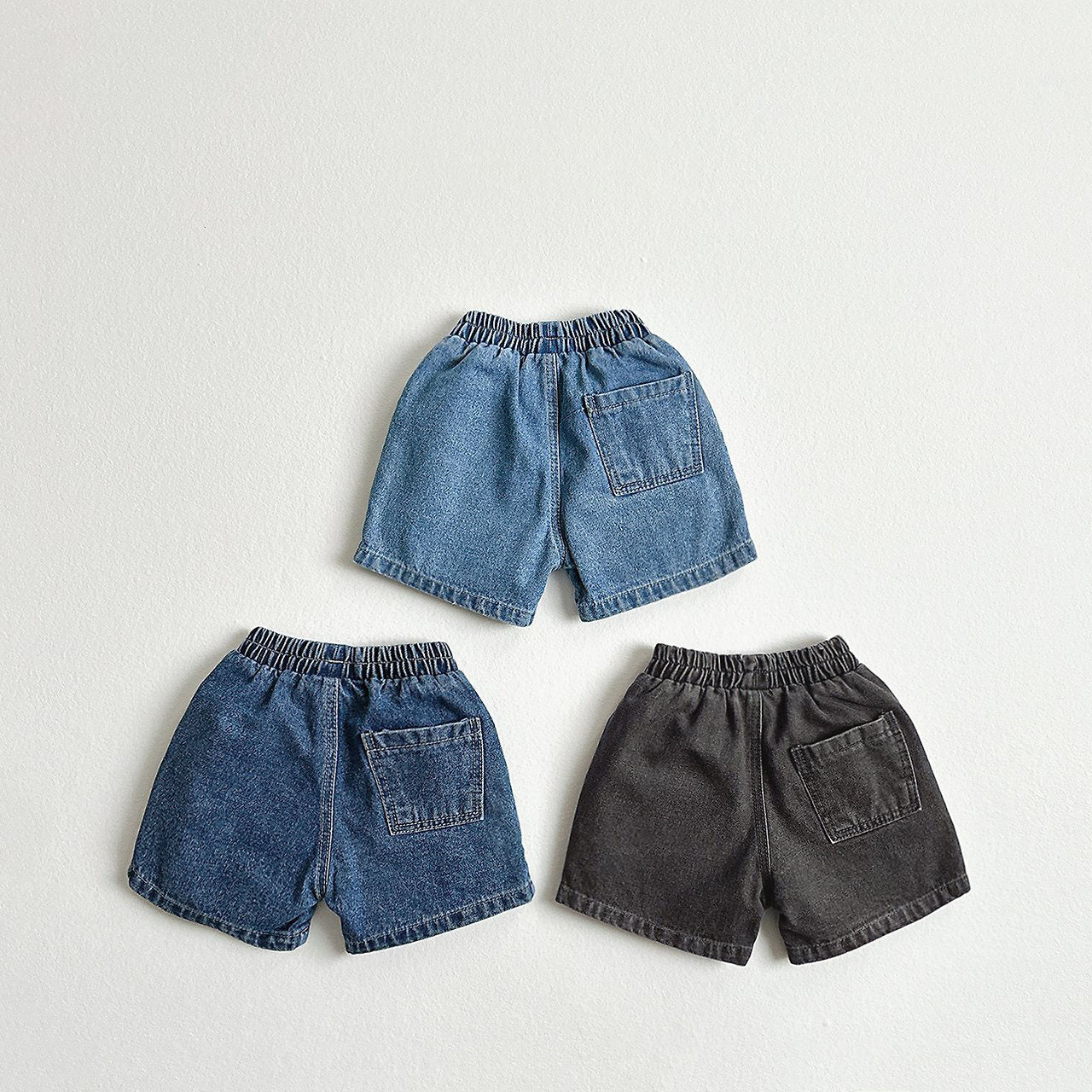 Toddler SS26 Basic Denim Shorts (2 - 10y) - 3 Colors - AT NOON STORE