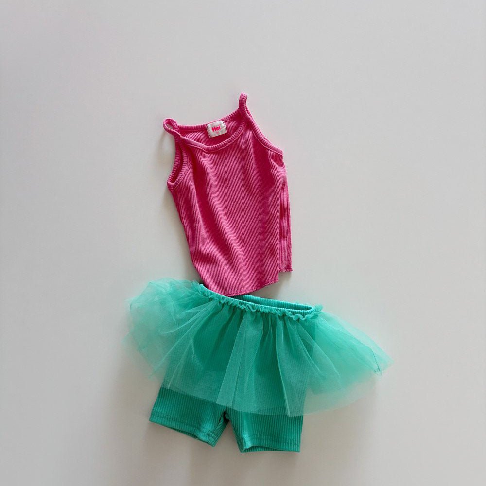 Toddler SS26 Biker Tutu Shorts (1 - 6y) - 2 Colors kids outfit