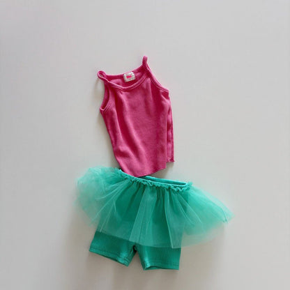 Toddler SS26 Biker Tutu Shorts (1 - 6y) - 2 Colors kids outfit
