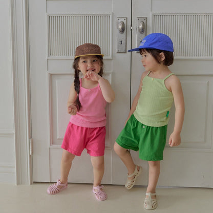 Toddler SS26 Button Front Basic Shorts (2 - 7y) - 2 Colors - AT NOON STORE