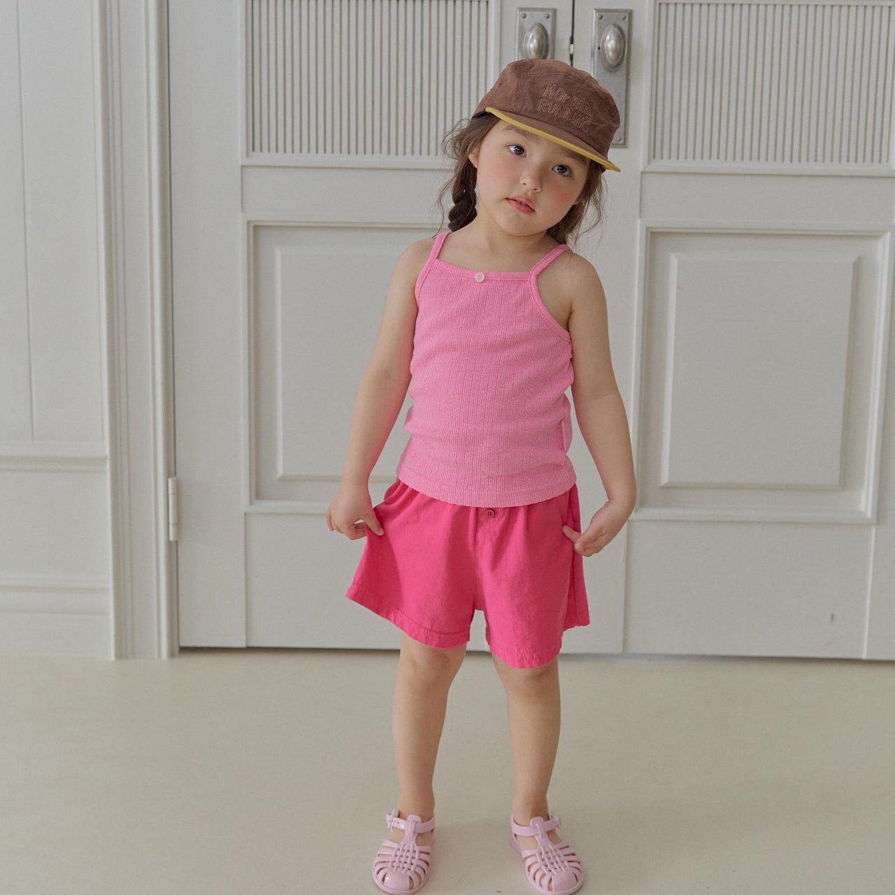 Toddler SS26 Button Front Basic Shorts (2 - 7y) - 2 Colors - AT NOON STORE