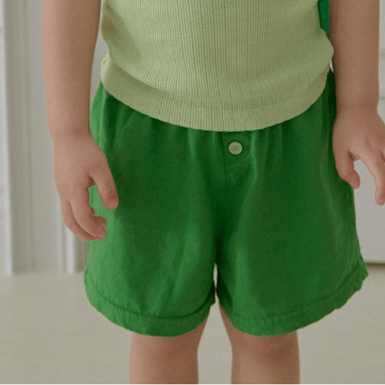 Toddler SS26 Button Front Basic Shorts (2 - 7y) - 2 Colors - AT NOON STORE