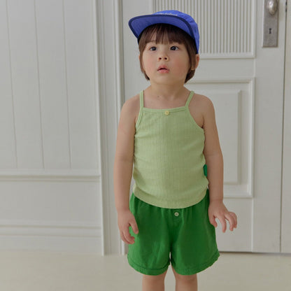Toddler SS26 Button Front Basic Shorts (2 - 7y) - 2 Colors - AT NOON STORE