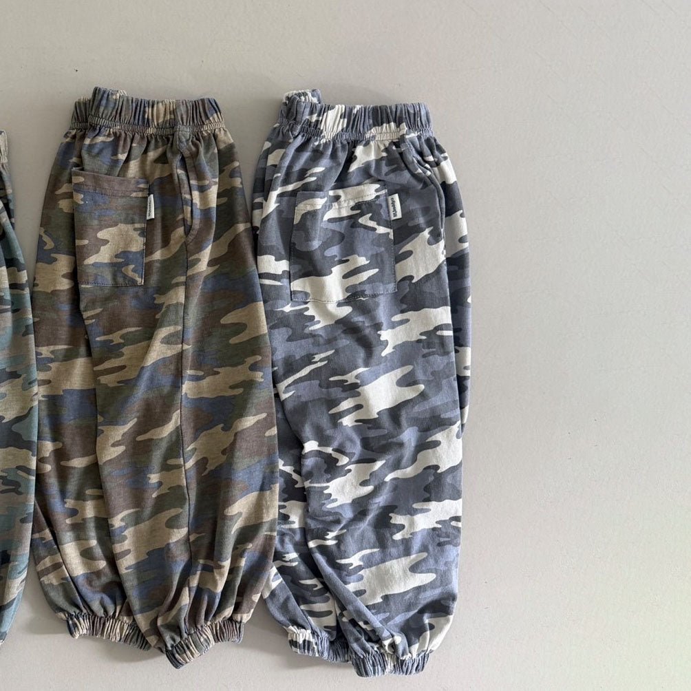 Toddler SS26 Camouflage Jogger Pants (3-8y) - 2 Colors kids outfit