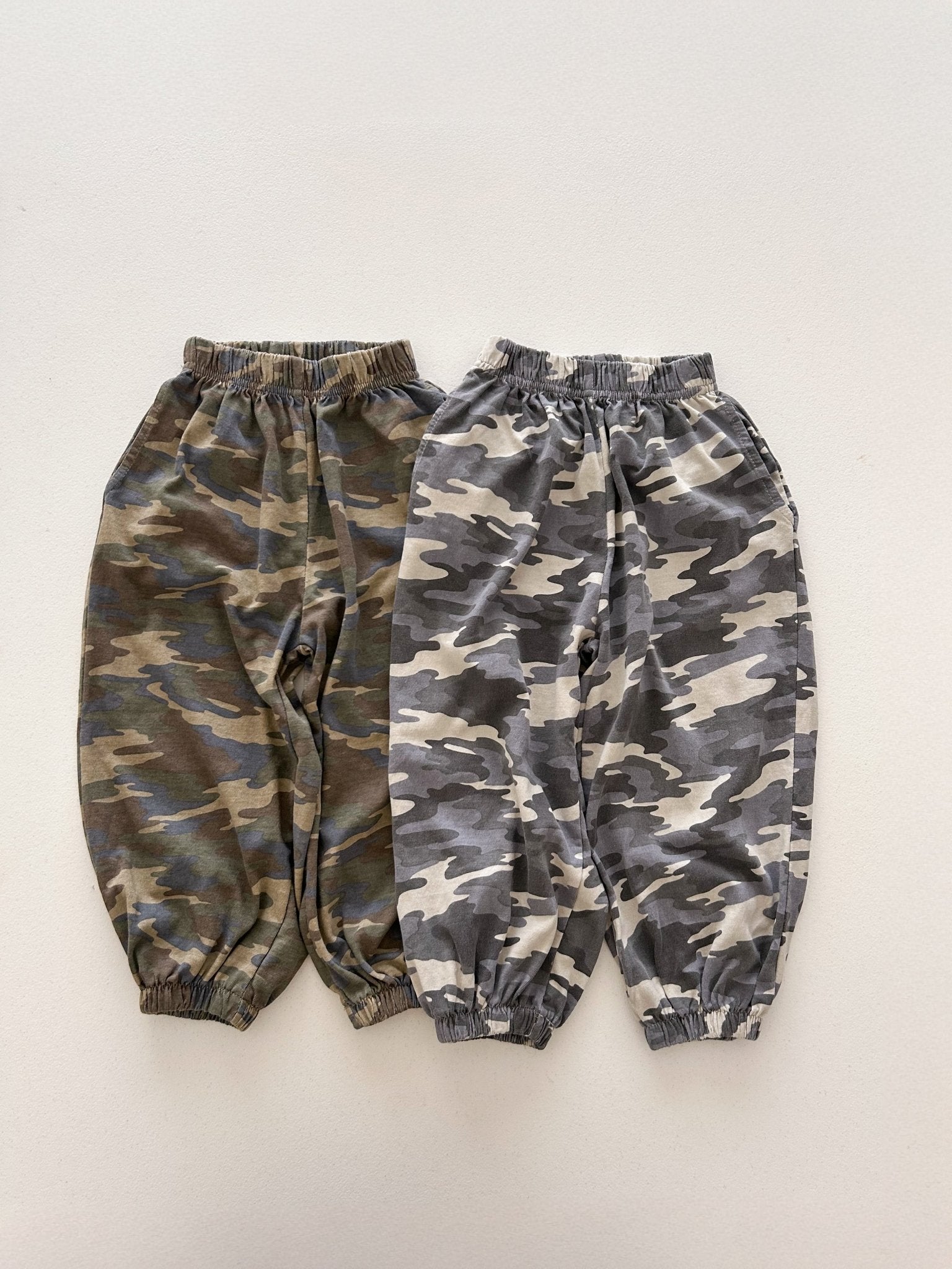 Toddler SS26 Camouflage Jogger Pants (3-8y) - 2 Colors kids outfit