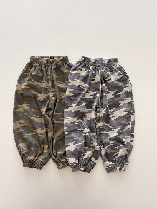 Toddler SS26 Camouflage Jogger Pants (3-8y) - 2 Colors kids outfit