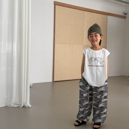 Toddler SS26 Camouflage Jogger Pants (3-8y) - 2 Colors kids outfit