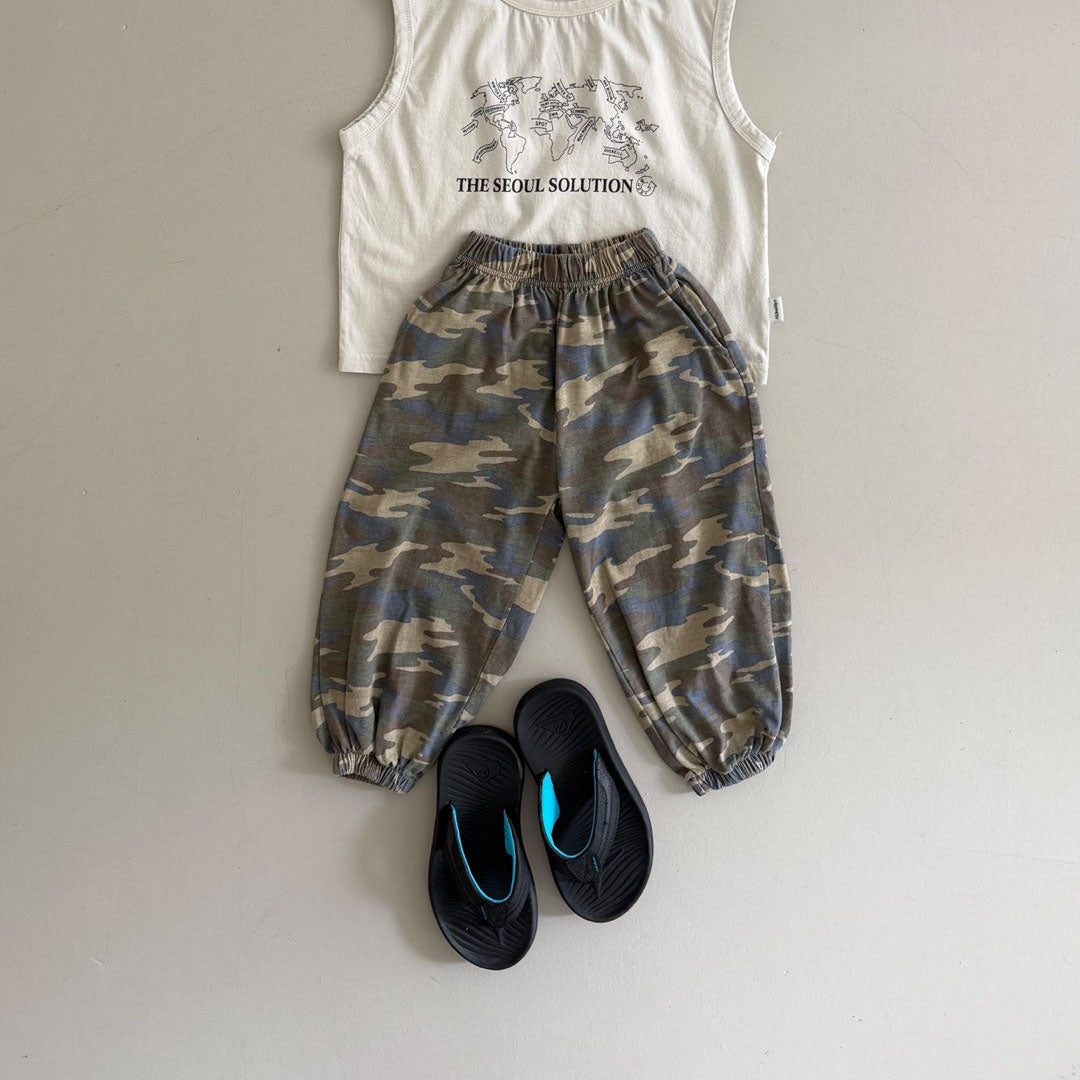 Toddler SS26 Camouflage Jogger Pants (3-8y) - 2 Colors kids outfit