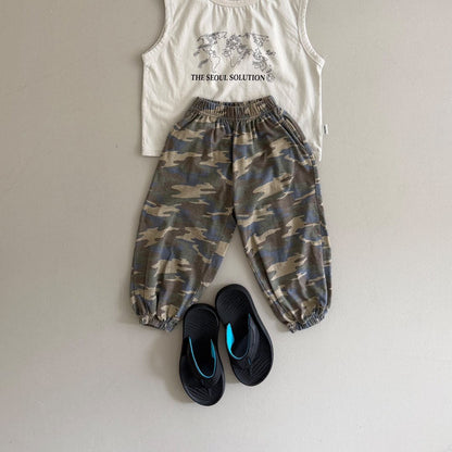 Toddler SS26 Camouflage Jogger Pants (3-8y) - 2 Colors kids outfit
