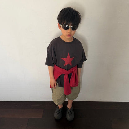 Toddler SS26 Cargo Bermuda Shorts (3 - 7y) - Olive - AT NOON STORE