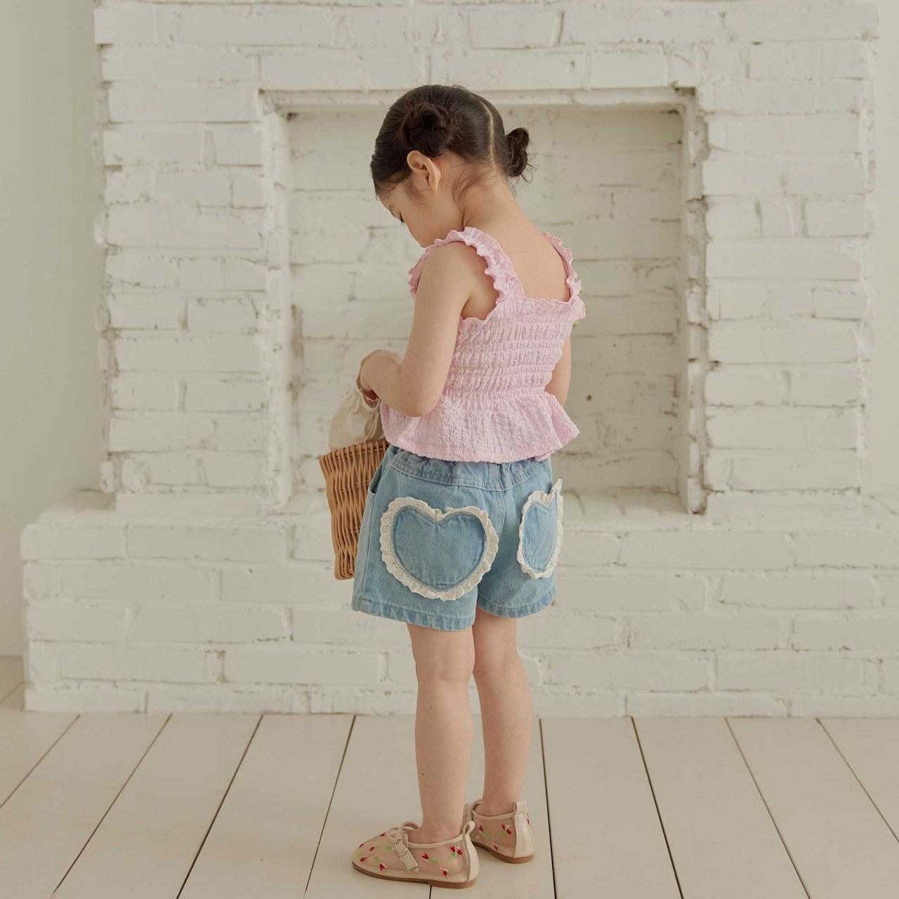 Toddler SS26 Cherry Smocked Peplum Top (1 - 6y) - 2 Colors - AT NOON STORE